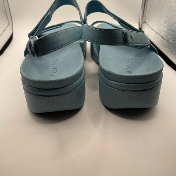 Vionic Fay platform Women's Blue Sandals size 9 - Picture 4 of 9
